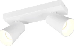 Sharp Spotlight 2-delad GU10 matt vit/guld