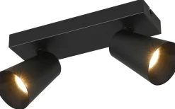 Sharp Spotlight 2-delad GU10 matt svart/guld