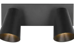 Sharp Spotlight 2-delad GU10 matt svart/guld