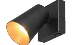 Sharp Spotlight GU10 matt svart/guld