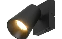 Sharp Spotlight GU10 matt svart/guld