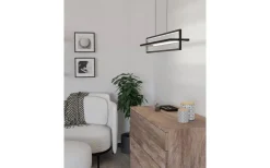 Siberia Taklampa 78cm LED 3000-6500K 34W inkl. fjärrkontroll Svart