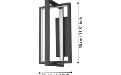 Siberia Vägglampa med fjärr LED 3000-6500K 15,5W Svart