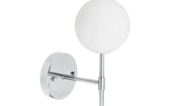 Sigma Vägglampa 25cm Krom/Opal