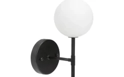 Sigma Vägglampa 25cm Svart/Opal