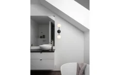 Sigma Vägglampa 49cm Svart/Opal