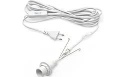 Sladdställ E14 5m med Brytare Vit