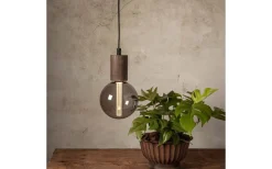 Sladdställ E27 Slim 3,5m Brun/Svart