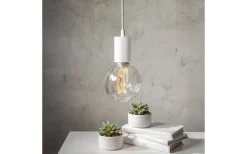 Sladdställ E27 Slim 3,5m Vit/Grå