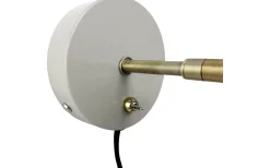 Sleep Vägglampa Blank Beige/Antikmässing