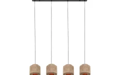 Smilla Takpendel 4-delad E27 naturfärgad/jute