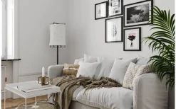 Softy Golvlampa 150cm Matt Svart/Vit