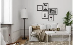 Softy Golvlampa 150cm Matt Svart/Vit