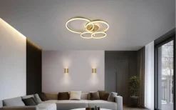 Soka Vägglampa 2xGU10 guld