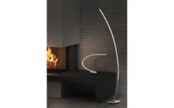 Solo Golvlampa LED i borstad aluminium