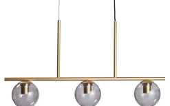 Sophia Taklampa 91cm Rök/Mässing