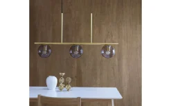 Sophia Taklampa 91cm Rök/Mässing