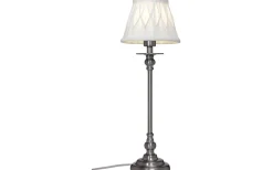 Sophie Lampfot 39cm Borstad Krom