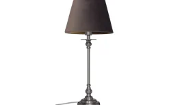 Sophie Lampfot 39cm Borstad Krom