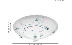 Sorrenta Plafond 31,5 LED 4000K 16W Vit/Kristall