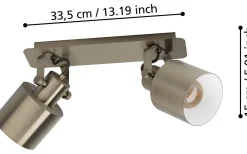 Southery Takspotlight 47cm Borstad Krämguld