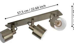 Southery Takspotlight 70cm Borstad Krämguld