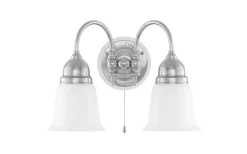 Stackelberg - Förnicklad / Brytare / Vitt fäste