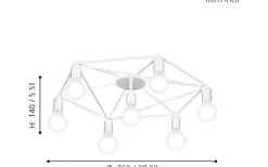 Staiti Plafond 76cm Vit