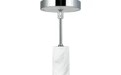 Starlight Uppladdningsbar Bordslampa 25cm LED 3000K 2W Krom/Vit Marmor