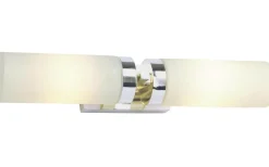 Stella Vägglampa Badrum 2xE14 IP44 Stål