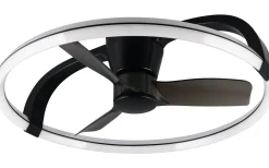 Stockholm Takfläkt 74cm LED mattsvart