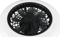 Stralsund Takfläkt 49cm LED mattsvart stjärnljus