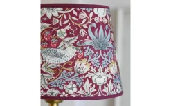 Strawberry Thief Toppringsskärm Ø22cm Plum William Morris