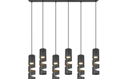 Stream Takpendel 6-delad GU10 mattsvart