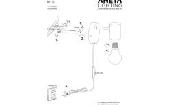 Strict Vägglampa Matt Mässing