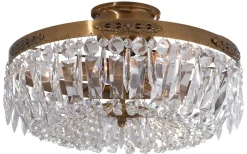 Strömsholm Kristallplafond Antik 36cm 3xE14