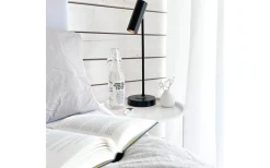 Tabela Bordslampa 52cm med Trådlös Laddning och USB Svart