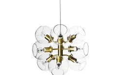 Tage Taklampa Mässing Med Klarglas