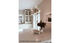 Tage Taklampa Nickel med Klarglas