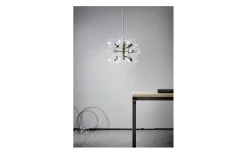 Tage Taklampa Nickel med Klarglas