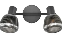 Tarifa Spotlight 2-delad E14 mattsvart/förkromad