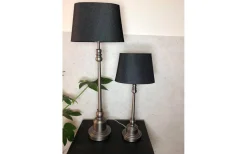 Theo Lampfot 63cm Antik nickel