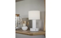 Tiara Uppladdningsbar Bordslampa 24cm LED CCT Vit