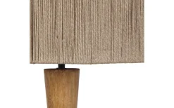 Toba Golvlampa E27 trä/beige