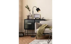 Tommy Golvlampa 1-del E14 matt svart/guld