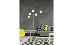 Tommy Golvlampa kurvad 5-delad E14 borstad stål