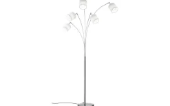 Tommy Golvlampa kurvad 5-delad E14 borstad stål