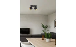 Tommy Spotlight 2-delad E14 matt svart/guld