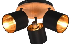 Tommy Spotlight 3-delad E14 trä/matt svart