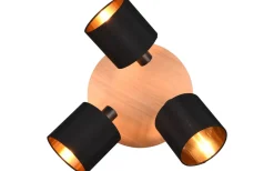 Tommy Spotlight 3-delad E14 trä/matt svart